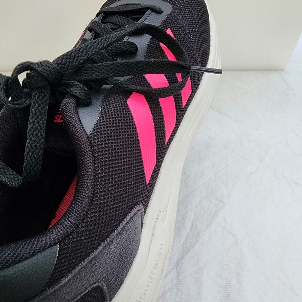 Adidas sneakers for Men Black/Pink Stripes Size 10 - Picture 6 of 10